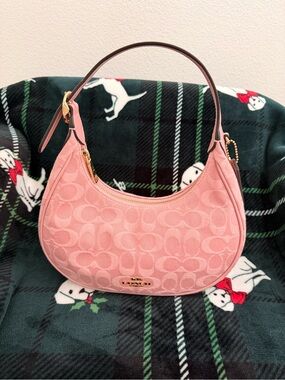 Coach Brand New Pink Denim Emily
